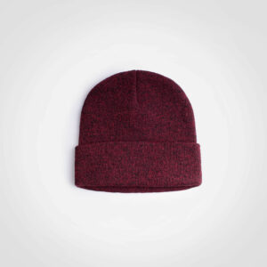 Frost Melange Beanie - burgundy