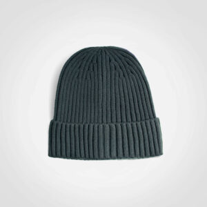 Glacier Ribbed Beanie - charcoal