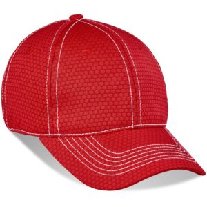 Gary Player Augusta Fitted Cap - 6 Panel - red