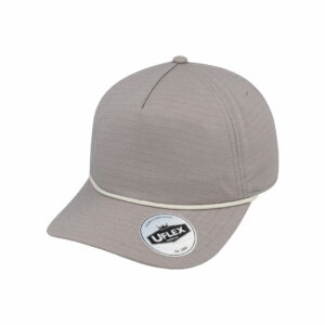 Uflex 5 Panel Ripstop Unstructured Cap - grey/silver birch (U23508)