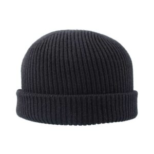 Cuffed Fishermen Beanie - black (B2300)