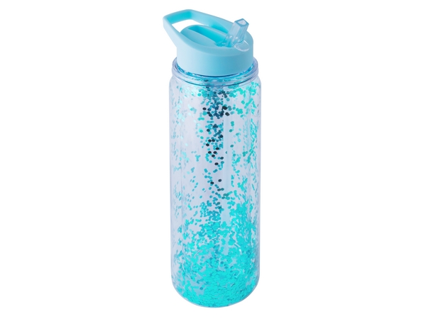 Glitter 1 Litre Water Bottle - turquoise (P2623F)