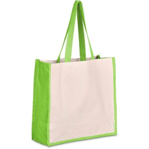Kooshty SoCo Cotton Tote - lime (KS-449)