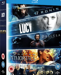 Lucy/Dracula Untold/47 Ronin/Immortals/R.I.P.D. (Blu Ray)