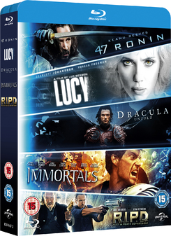 Lucy/Dracula Untold/47 Ronin/Immortals/R.I.P.D. (Blu Ray)
