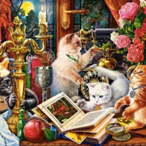 Wizard Kittens (1000 Piece Puzzle)