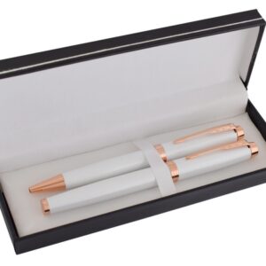 Copper Crest Roller and Ball Pen Set (PS209W)