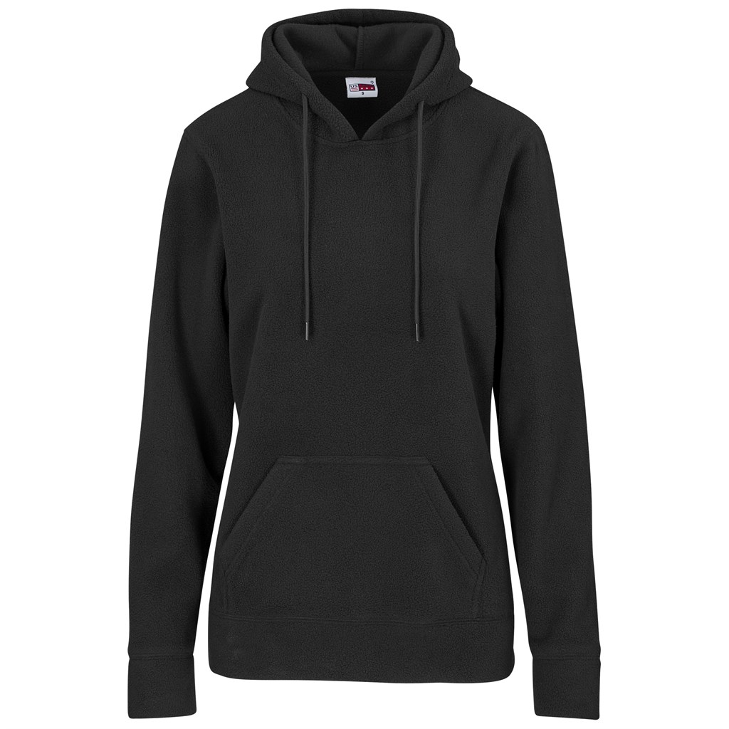 US Basic Dawson Polar Fleece Hooded Sweater - Ladies - black (UB-20)
