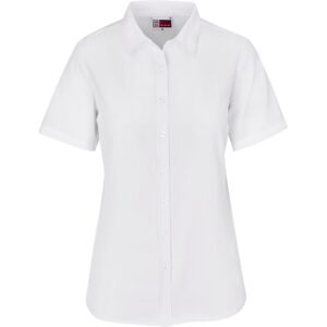 US Basic Short Sleeve Oxford Shirt - Ladies - white (UB-184)