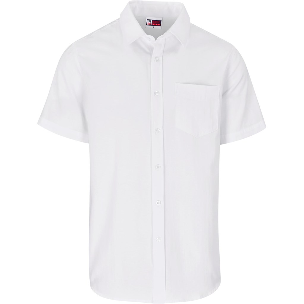 US Basic Short Sleeve Oxford Shirt - Mens - white (UB-183)