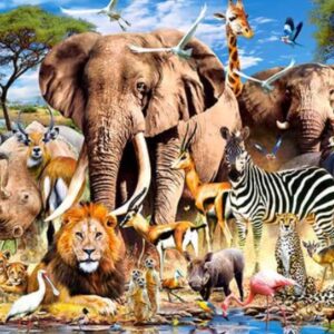 Savanna Animals (1500 Piece Puzzle)