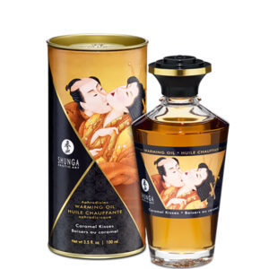 Shunga Aphrodisiac Warming Oil - Caramel Kisses, 100ml