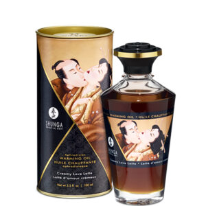 Shunga Aphrodisiac Warming Oil - Creamy Latte, 100ml