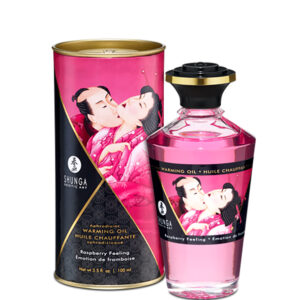 Shunga Aphrodisiac Warming Oil - Raspberry Feeling, 100ml