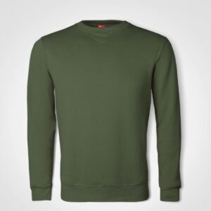 Basic Crew Neck Sweater - olive