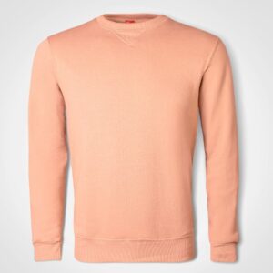 Basic Crew Neck Sweater - peach