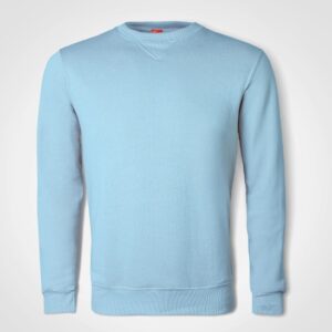 Basic Crew Neck Sweater - sky blue