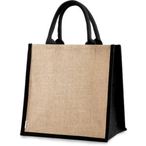 Okiyo Sumida Jute Tote - black