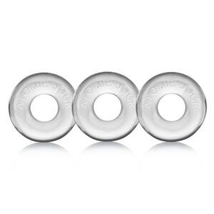 Oxballs - Ringer of Do-Nut 1 cock ring (3-Pack Clear)
