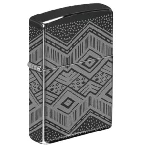 Zippo Lighter: 24756 Regular Ebony Pattern