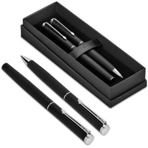 Alex Varga Mollino Ball Pen and Rollerball Set - black (AV-1224)