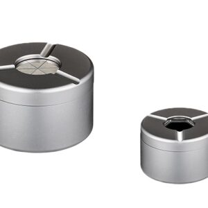 Angelo Aluminium Silver Ashtray - Twist Top 8cm (Ash122)