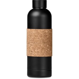 Kooshty Bermuda Kork Recycled Stainless Steel Water Bottle, 800ml - black (KS-25)