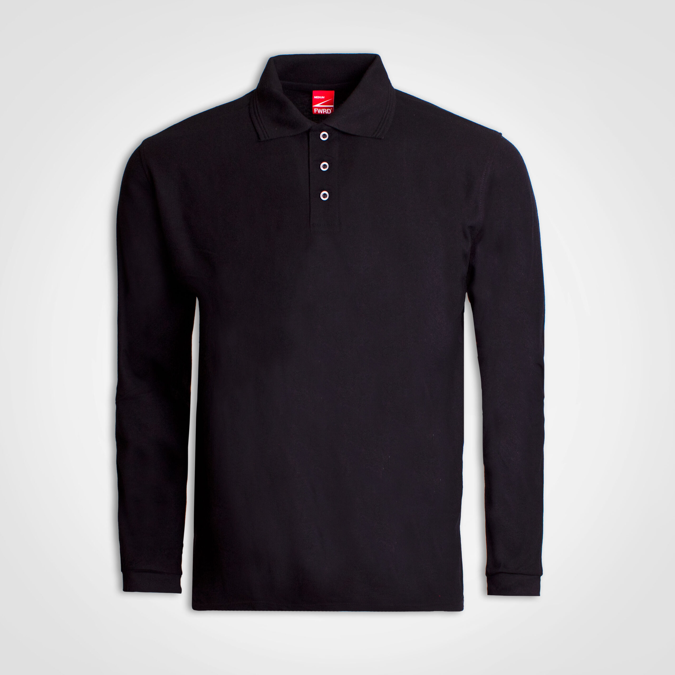 Long Sleeve Golfer - black