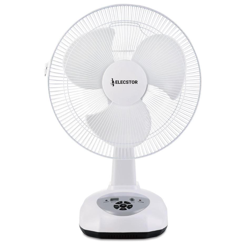 Elecstor 12 inch Rechargeable Desk Fan (ELE-S012)