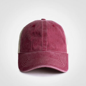 Camper Trucker Cap - raspberry/khaki