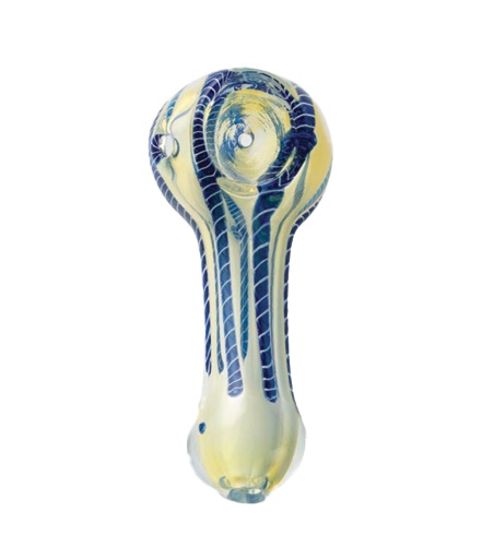 Hemper Glass Rasta Pipe, 8.5cm (Pipe8563)