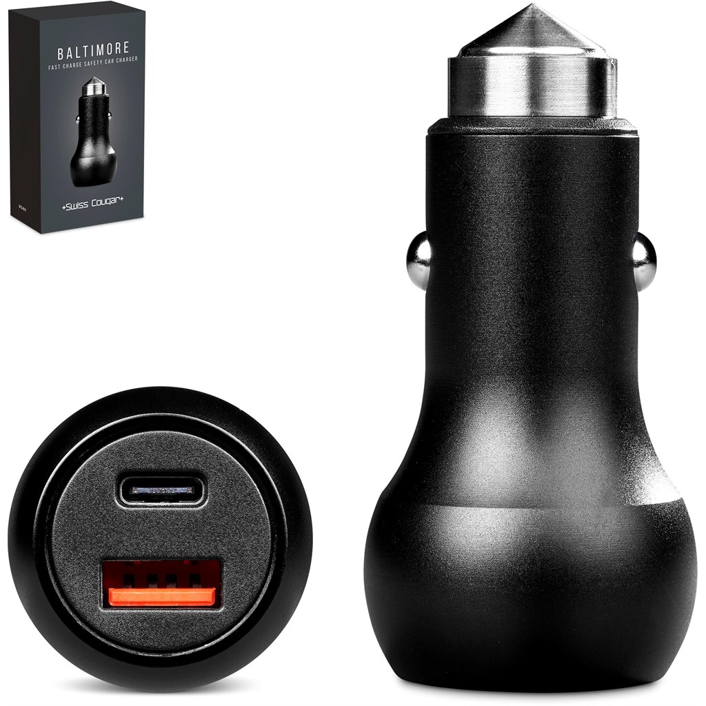 Swiss Cougar Baltimore 2 -in-1 Fast Car Charger and Tool (SC-481)