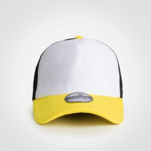 Vintage Trucker Three-Tone Cap - yellow/black/white