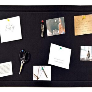 Adhesive Felt Notice Board - black (ST391B)