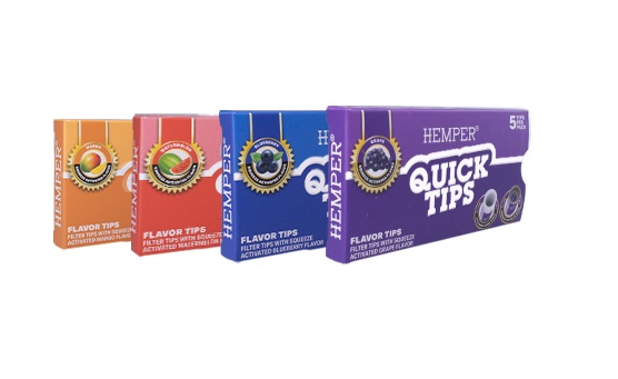 Hemper Flavoured Quick Tips (Natural, Tobacco Free) - Assorted (HQT00)