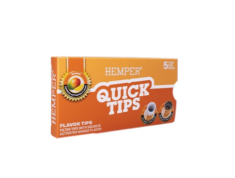 Hemper Flavoured Quick Tips (Natural, Tobacco Free) - Mango (HQT04)