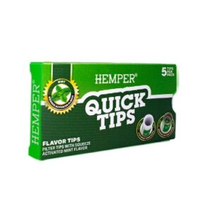 Hemper Flavoured Quick Tips (Natural, Tobacco Free) - Mint (HQT01)