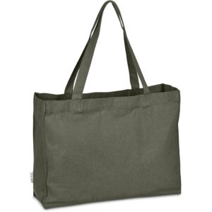 Okiyo Subarashi Recycled Canvas Tote - military green (OK-471)