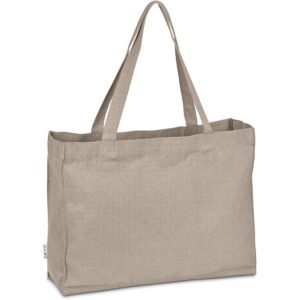 Okiyo Subarashi Recycled Canvas Tote - stone (OK-471)