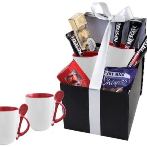 Sublimation Whirl Coffee Hamper - red (HP035)