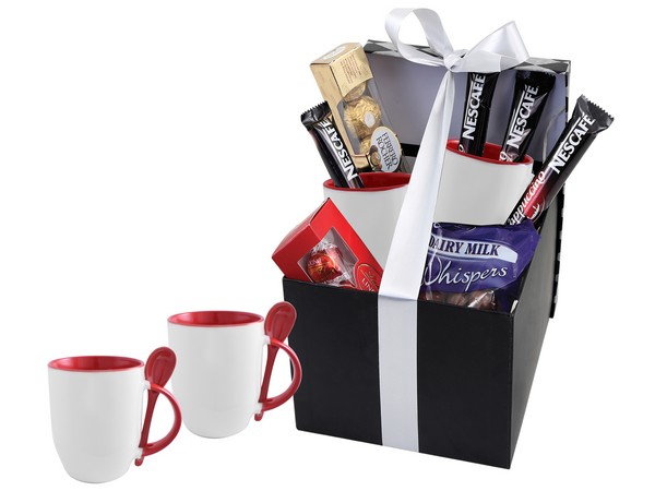 Sublimation Whirl Coffee Hamper - red (HP035)
