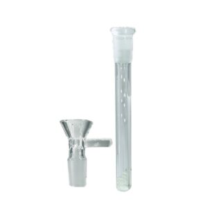 Bong Accessories - Glass Downstem with Bowl, 16cm (BNGDS04)