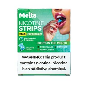 Nicotine Alternative: Melta Nicotine Strips - Peppermint (MNS02)
