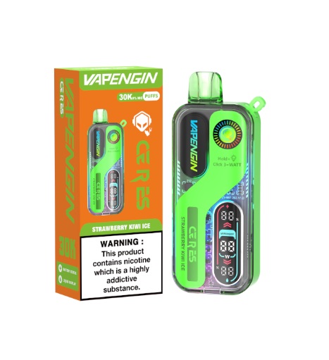 Vapengin Ceres Rechargeable Bar - 30000, 50mg - Strawberry Kiwi Ice (VPENC09)