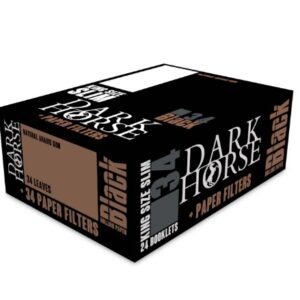 Dark Horse Papers Black King Size Slim and Tips (24x34s) (DHP03)