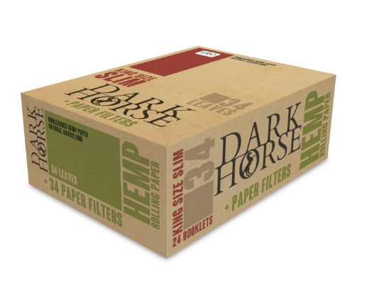 Dark Horse Papers Hemp King Size Slim and Tips (24x34s) (DHP04)