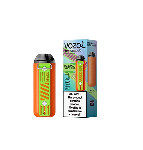 Vozol Switch 1600C Rechargeable Pod Kit 50mg - Kiwi Guava Passionfruit (VZLK04)