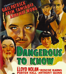 Dangerous To Know (Blu-Ray) - Limited Edition