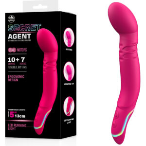 Secret Agent Rechargeable Silicone Vibrator