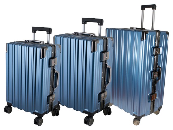 Trunk Luggage Set - metallic blue (BAG179F-3Set)